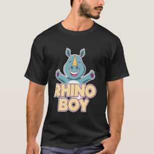 T-shirt Garçon Rhinocéros Enfants Rhinocéros Jeunesse Enfa