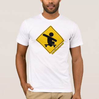 T-shirt Garçon sans jaune de croisement de planche à