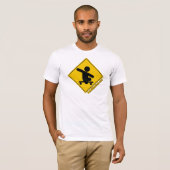 T-shirt Garçon sans jaune de croisement de planche à (Devant entier)