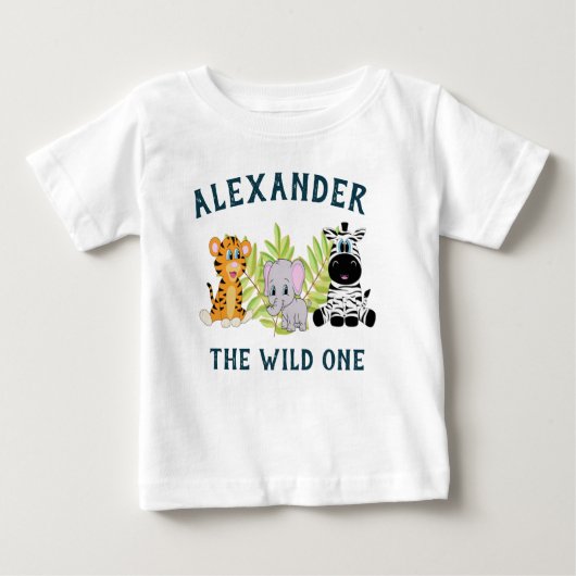 T-shirt garçon sauvage d'un bébé (Devant)