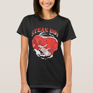 T-shirt Garçon steak pour les amateurs de viande et les fa