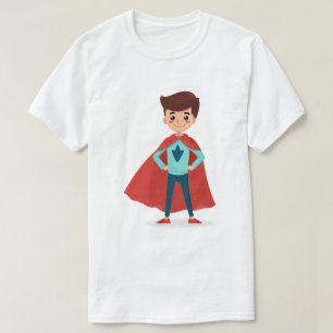 T-shirt Garçon Super-héros de l'IA