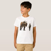 T-Shirt Garçon Walking T-Rex (Devant entier)