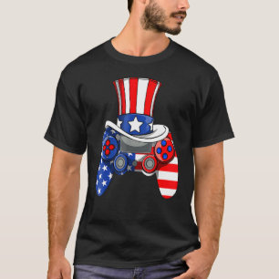 T-shirt Garçons 4 juillet jeu vidéo American Flag Uncle Sa