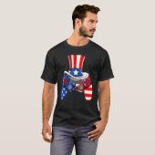 T-shirt Garçons 4 juillet jeu vidéo American Flag Uncle Sa (Devant entier)