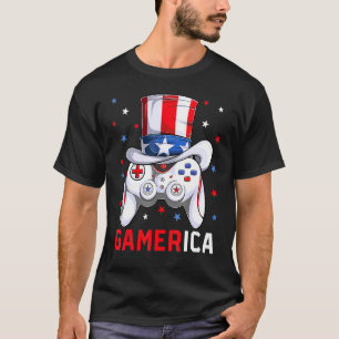 T-shirt Garçons 4 juillet jeu vidéo American Flag Uncle Sa
