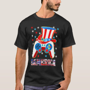 T-shirt Garçons 4 juillet jeu vidéo American Flag Uncle Sa