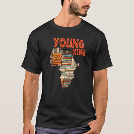 T-shirt Garçons Africains Attire Kente Imprimer Petits Enf (Devant)