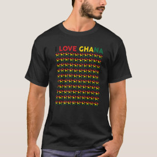 T-shirt Garçons Aiment Ghana balle de football de Ghana En