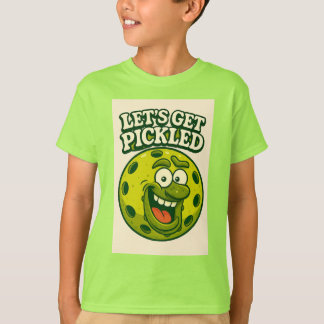 T-shirt garçons amusants de pickleball