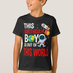 T-shirt Garçons Anniversaire Astronaut Espace Thème Cade