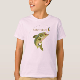 T-shirt Garçons Chemise Yellowstone Fishing