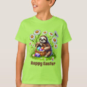 T-shirt Garçons cool paresseux Pâques personnalisable (Devant)
