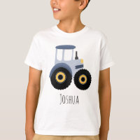 Garçons Cute Blue Farm Tracteur Cartoon Enfants