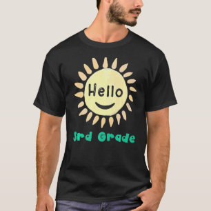 T-shirt Garçons de 3e année Filles Enseignant Bonjour Thé 