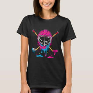 T-shirt Garçons de hockey sur glace Crème glacée Drip Joue