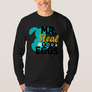 T-shirt Garçons de Pâques Tout-petits M. vole vos œufs Hum