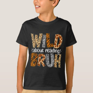 T-shirt Garçons drôle animal sauvage à propos de la lectur