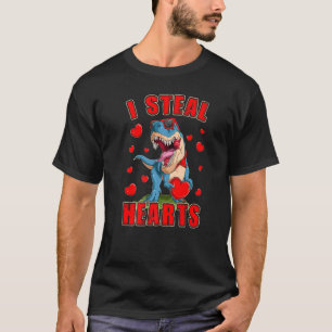 T-shirt Garçons Et Hommes Drôle Je Vole Coeurs Dinosaure T