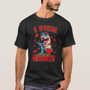 T-shirt Garçons Et Hommes Drôle Je Vole Coeurs Dinosaure T