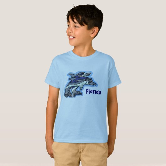 T-shirt Garçons Floride dauphins tee (Devant entier)