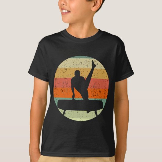 T-shirt Garçons Gymnastique masculine Gymnaste au coucher (Devant)