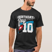 T-shirt Garçons Hockey Anniversaire 10e Anniversaire 10 an (Devant)