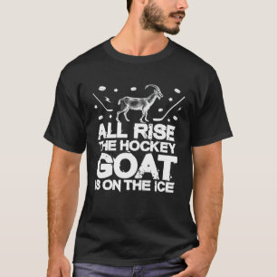 T-shirt Garçons Hockey Sur Glace Tous Hockey Monter Chèvre