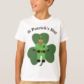 T-shirt Garçons Jour de la Saint Patrick Leprechaun (Devant)