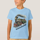 T-shirt Garçons Joyeuses Fêtes ajouter du texte (Devant)