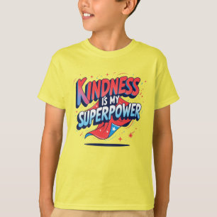 T-Shirt garçons "La gentillesse est mon superpouvo