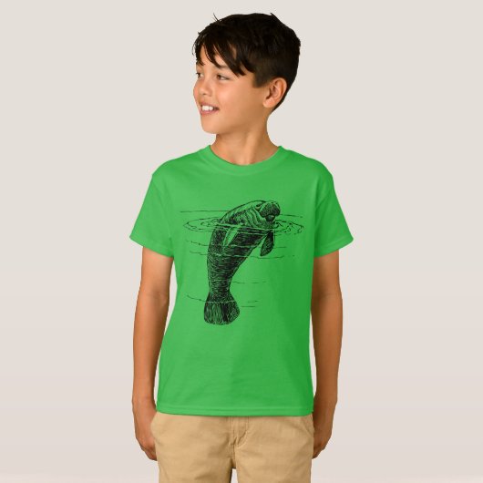 T-shirt garçons Manatee (Devant entier)