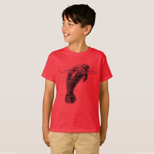T-shirt garçons Manatee (Devant entier)