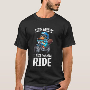 T-shirt Garçons Ornithorynque Vélo Moto Conduite Enfants