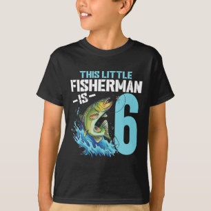 T-shirt Garçons Pêche Anniversaire Chemise 6 Ans Poisson G
