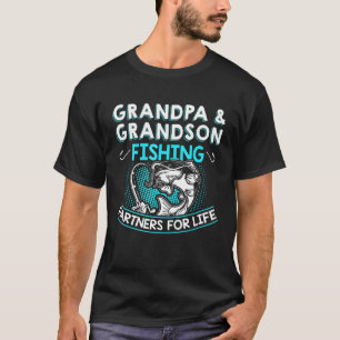 T-shirt Garçons Pêche Poisson Grand-Père Petit-Fils Pêche