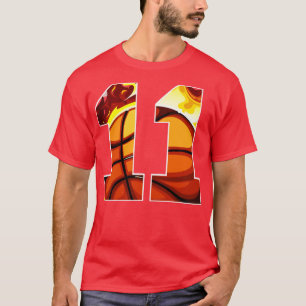 T-shirt Garçons Personnalisé Numéro Personnalisé 11 Basket