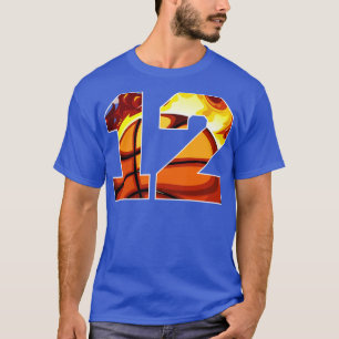 T-shirt Garçons Personnalisé Numéro Personnalisé 12 Basket