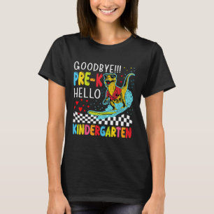 T-shirt Garçons pré-maternelle dernier jour d'école dinosa