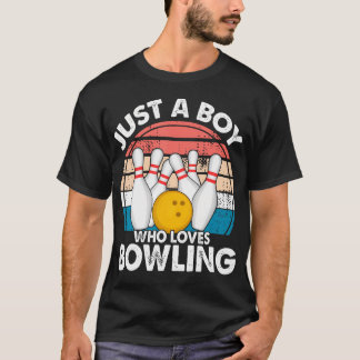 T-shirt Garçons qui jouent au bowling