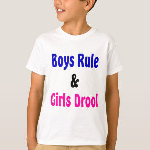 T-shirt Garçons Règle & Filles Drool