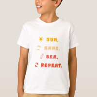 T-shirt garçons Summer Vibes - Amusant été à venir
