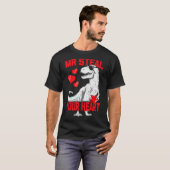 T-shirt Garçons Valentine M. Steal Votre Coeur Trex Dino T (Devant entier)