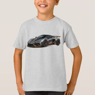 T-shirt garçons voiture de sport futuriste