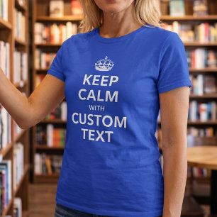 T-shirt Garde Calme Texte Personnalisé Ajoutez Votre Pro