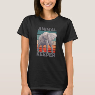 T-shirt Garde d'animaux graphique rétro Gardien de zoo Amo