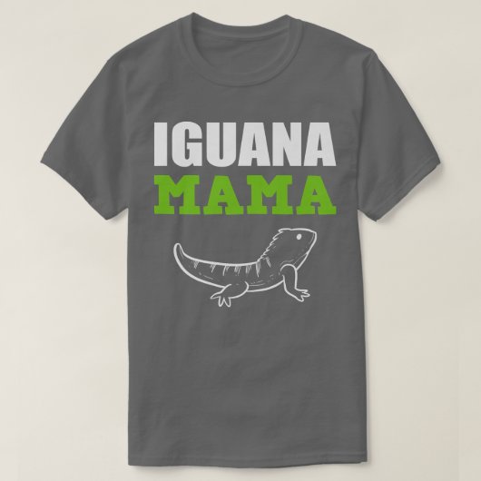 T-shirt Garde d'animaux Iguana Mama (Design devant)