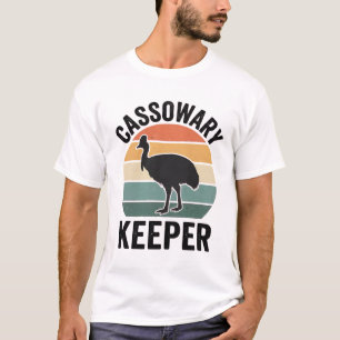 T-shirt Garde de casoar drôle amateur d'oiseaux rétro