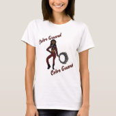 T-Shirt Garde de couleur bordeaux acier (Devant)