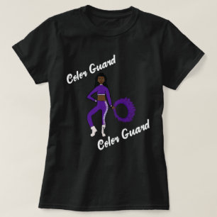 T-Shirt Garde de couleur Violet Blanc